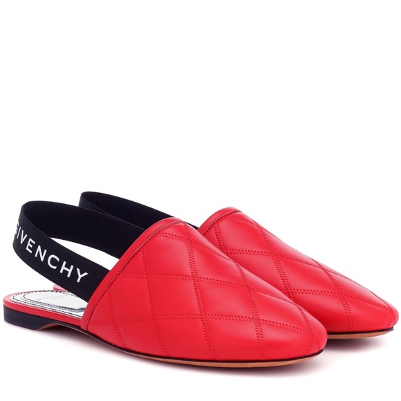 NIB Givenchy Rivington Leather Slingback Slippers - Picture 5 of 7